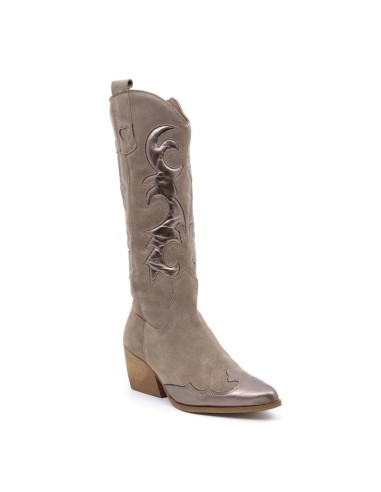 bottes femme lisse gris W-GALIA-GRIS