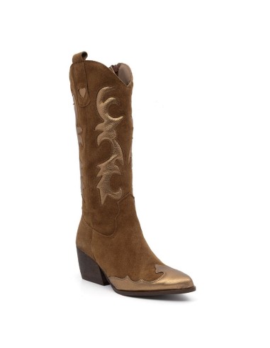 bottes femme lisse marron W-GALIA-MARRON