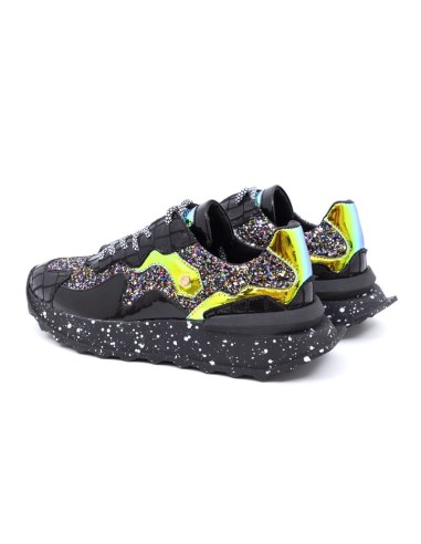 Silver leather Women's sneakers