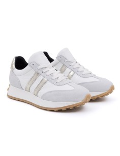 White suede Women's sneakers