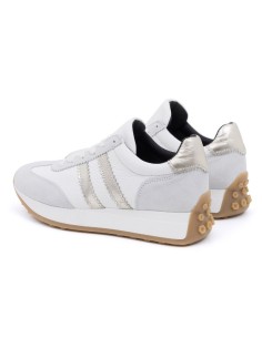 White suede Women's sneakers 2