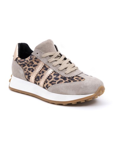baskets femme suède gris W-KAIRA-GRIS
