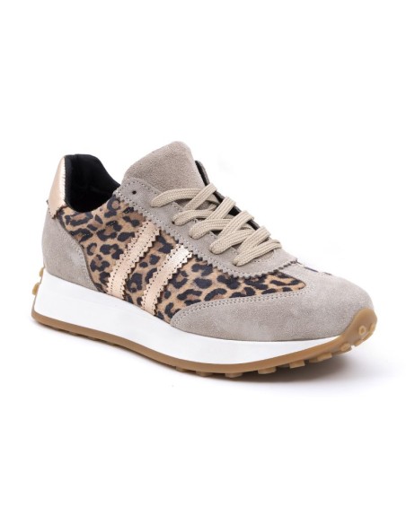 Grey suede Women's sneakers