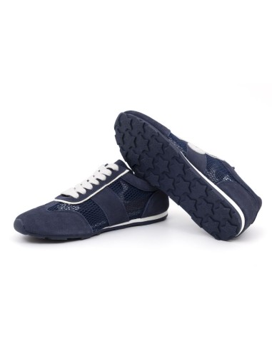 Blue suede Women's sneakers
