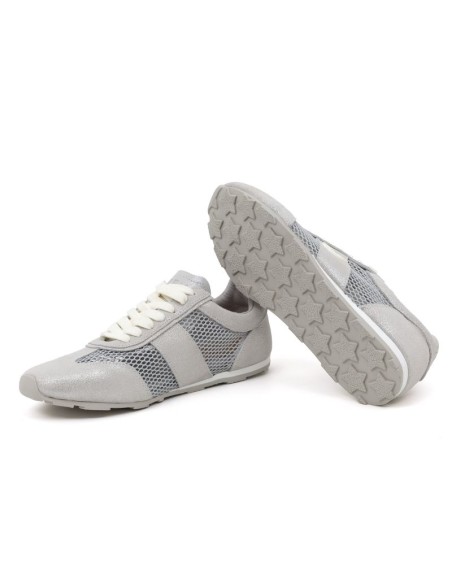 Grey suede Women's sneakers