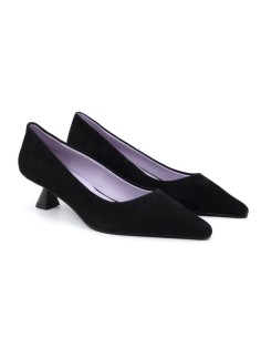 chaussures habillées femme suède le noir W-SOKE-NEGRO