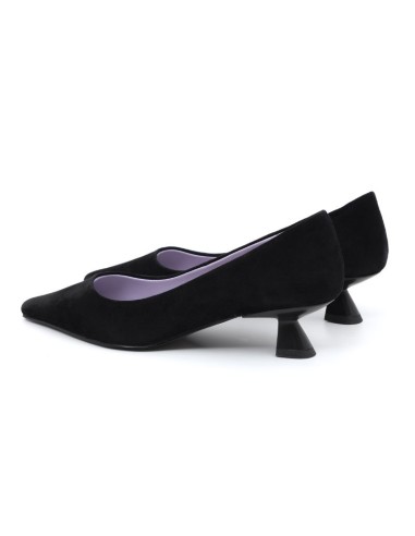 chaussures habillées femme suède le noir W-SOKE-NEGRO