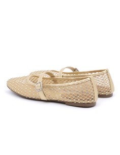 Ballerine à carreaux beige W-TANGO-BEIGE 2