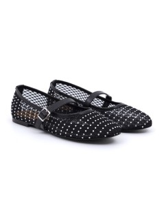 Ballerine à carreaux le noir W-TANGO-BLACK