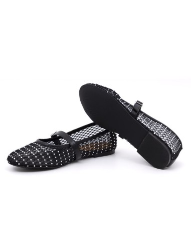Black Squared Ballet Flat