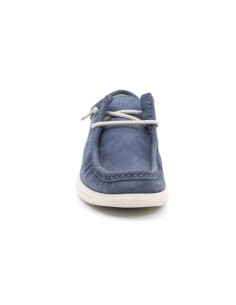 Blue suede boat shoe 2