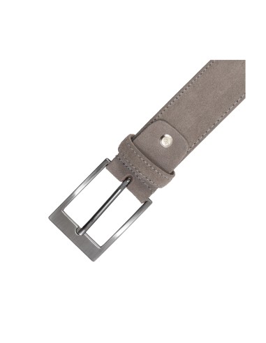 Grey suede belt