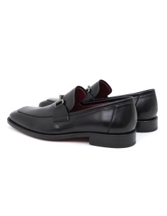 Black leather moccasin 2