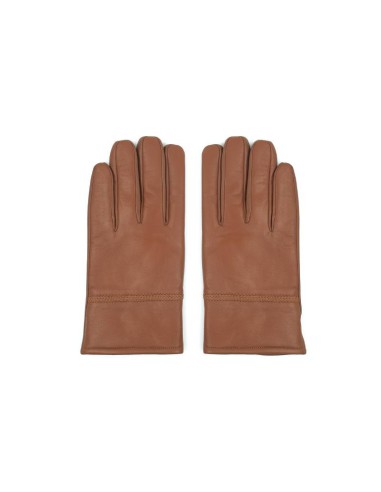 light brown leather Gloves GLO-PALMEN-CUERO