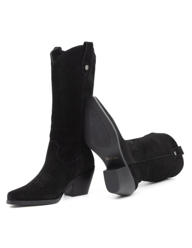 Black suede Women's high boots