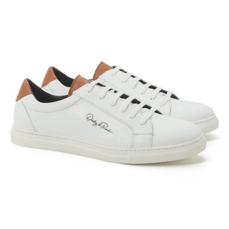 baskets en cuir blanc LETIN-BLANCO-CUERO