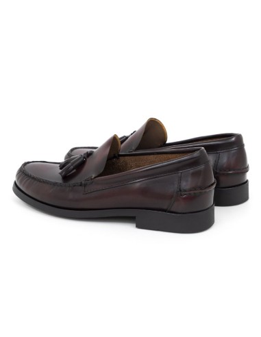 Burgundy leather Castellanos