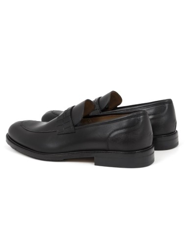 Mocassin de peau le noir DEGANO-NEGRO