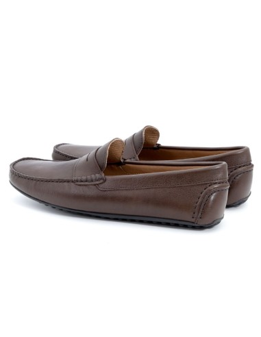 Mocassin de peau marron EFRON-MARRON