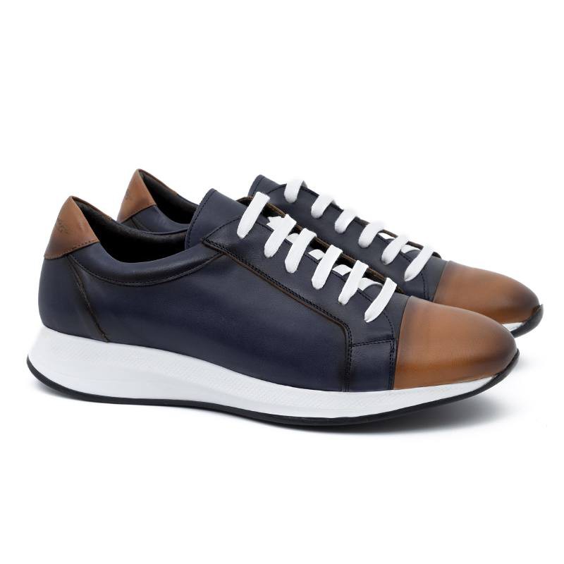 Des sports en cuir bleu LONDET-AZUL