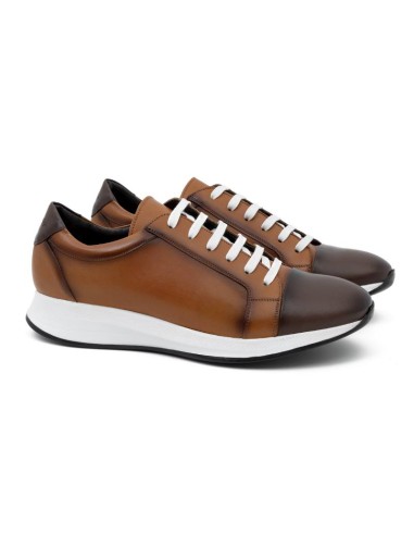 light brown leather sport shoes LONDOR-CUERO