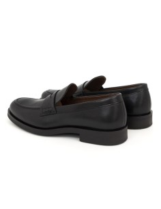 Black leather moccasin 2