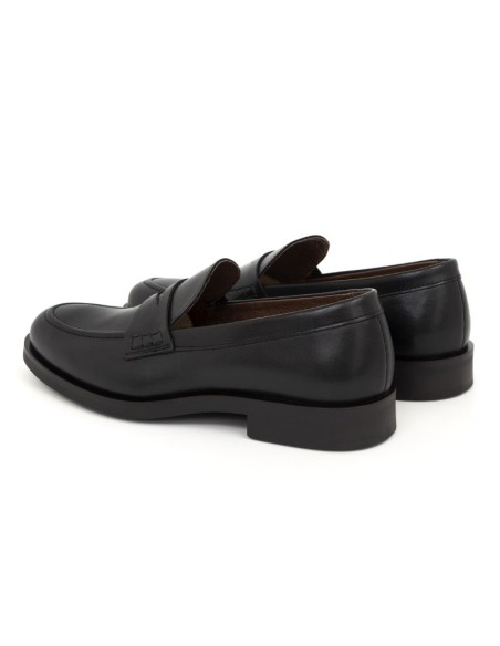 Mocassin de peau le noir MIMOC-BLACK