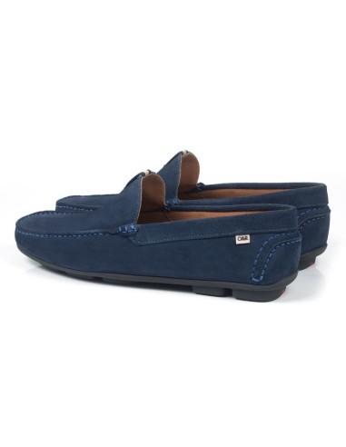 Mocassin suède bleu SAFAT-INDIGO