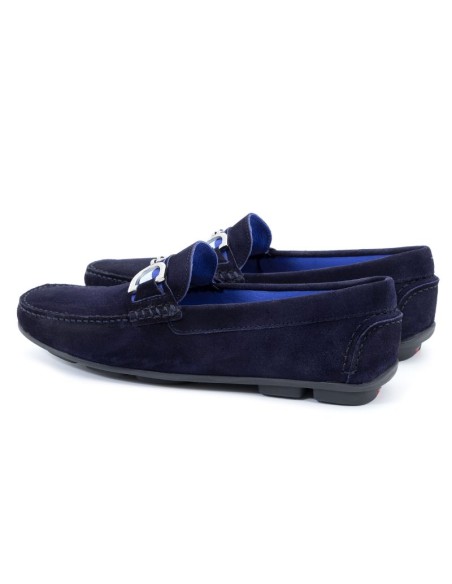 Mocassin suède bleu SEKIO-NAVY