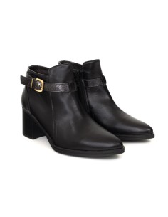 bottines femme de peau le noir W-CANTORA-BLACK