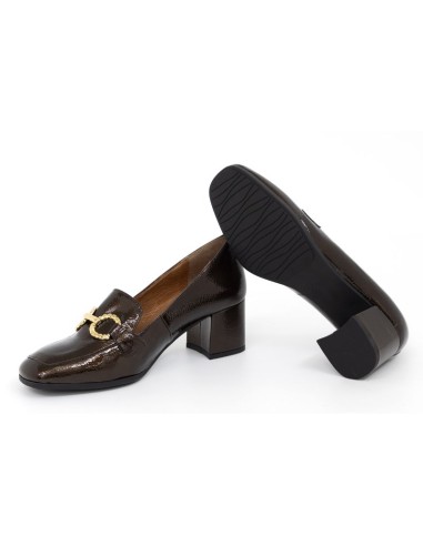 chaussures habillées femme de peau bronze W-CHELIN-BRONCE