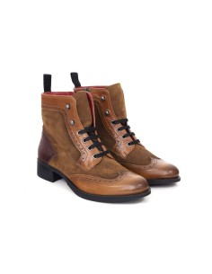 Light Brown combined with leather women's boots
