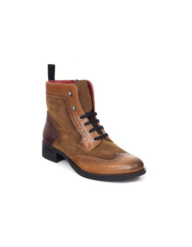 Light Brown combined with leather women's boots