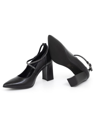 Zapato de Vestir de piel liso color negro