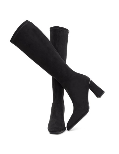 bottes femme suède le noir W-SALTA-BLACK
