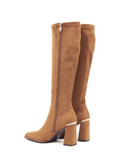 Light Brown suede Women's high boots