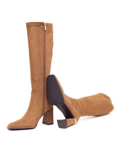bottes femme suède cuir W-SALTA-CAMEL