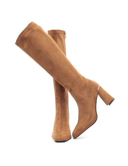 bottes femme suède cuir W-SALTA-CAMEL