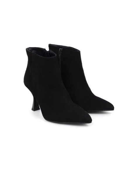 bottines femme suède le noir W-SARIPA-BLACK