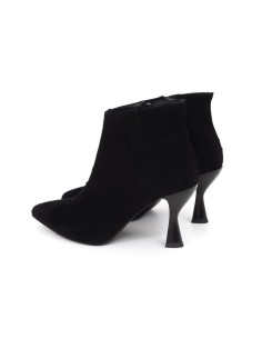 Black suede women's boots 2