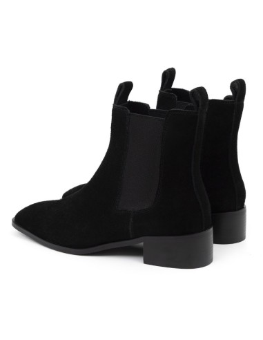 bottines femme suède le noir W-SELSI-BLACK