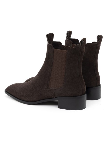 bottines femme suède marron W-SELSI-BROWN