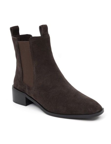 bottines femme suède marron W-SELSI-BROWN
