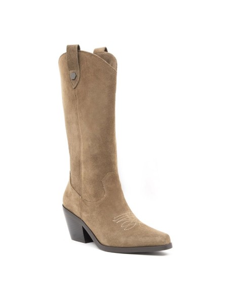 Light Brown suede Women's high boots