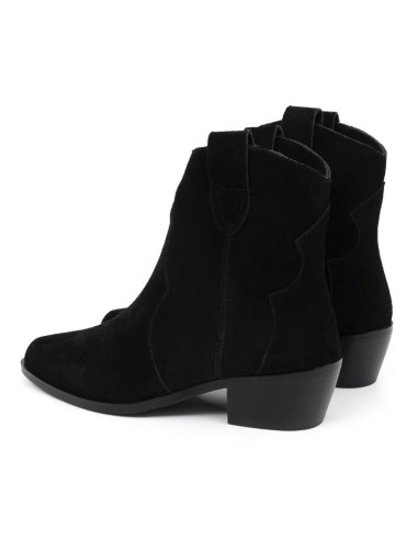 bottines femme suède le noir W-SIERIL-BLACK