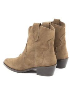 Light Brown suede women's boots 2