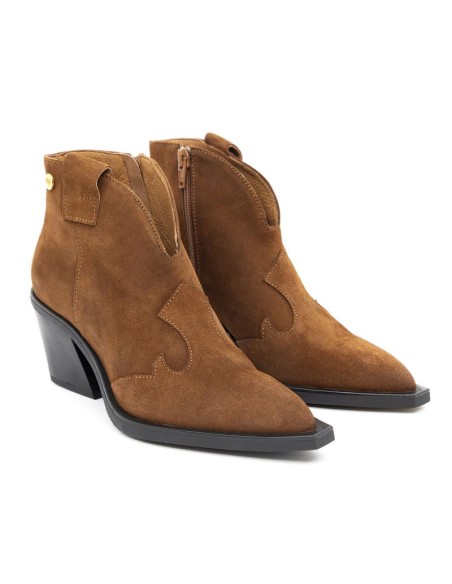 bottines femme suède cuir W-SORIO-CUERO