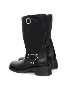 bottes femme de peau le noir W-NAPOLE-BLACK 2