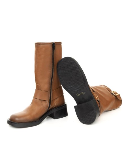 bottes femme de peau cuir W-NAPOLE-CUERO