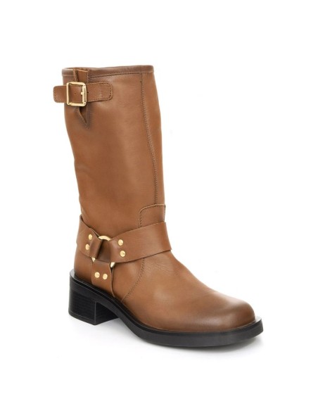 bottes femme de peau cuir W-NAPOLE-CUERO